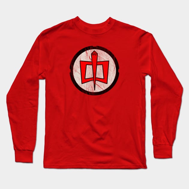 The Greatest American Hero Worn Out Logo Long Sleeve T-Shirt by Alema Art